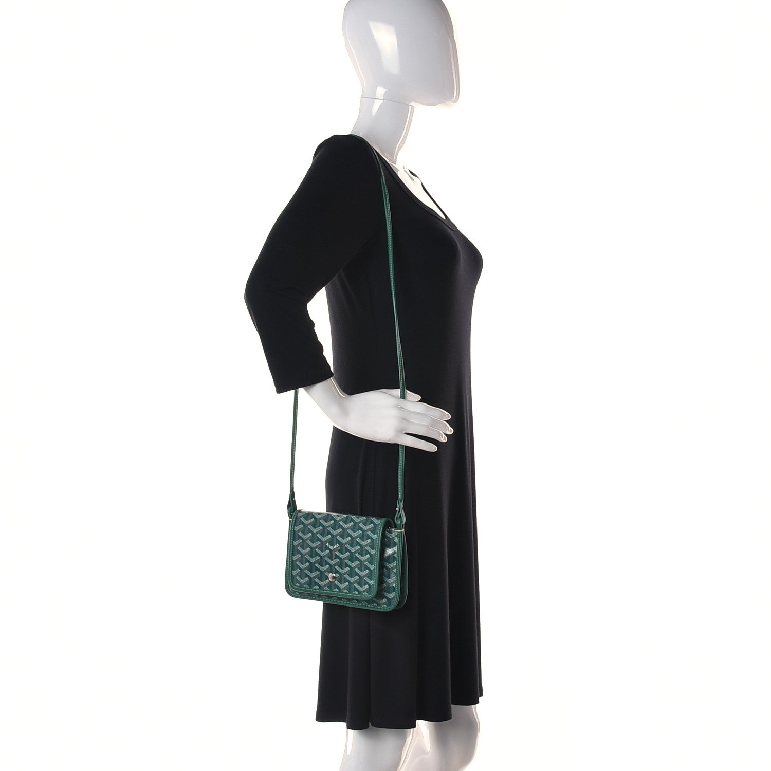 Goyard Goyardine Plumet Wallet Clutch Green 2 of 12