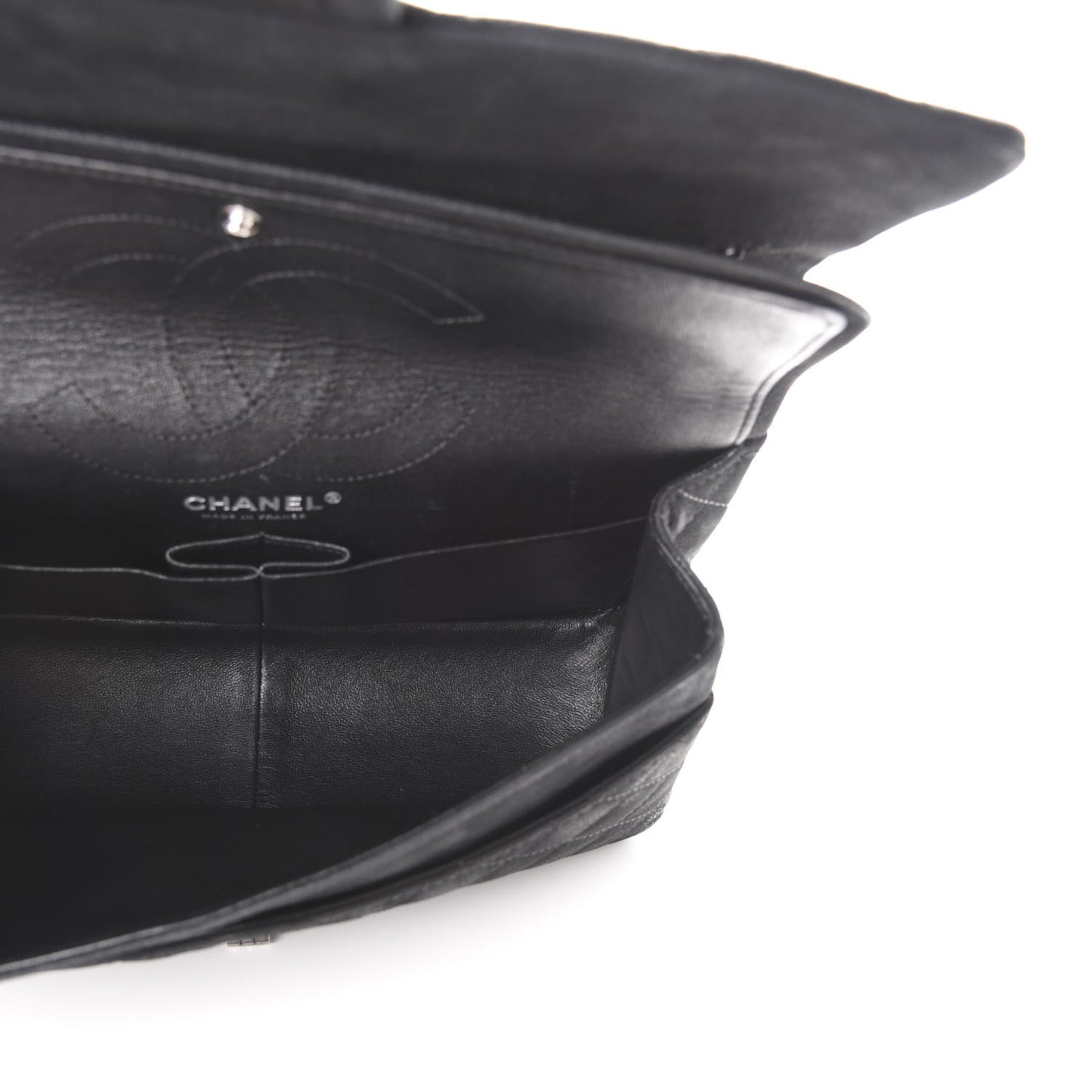 Iridescent Caviar Quilted 2.55 Reissue 226 Flap Black