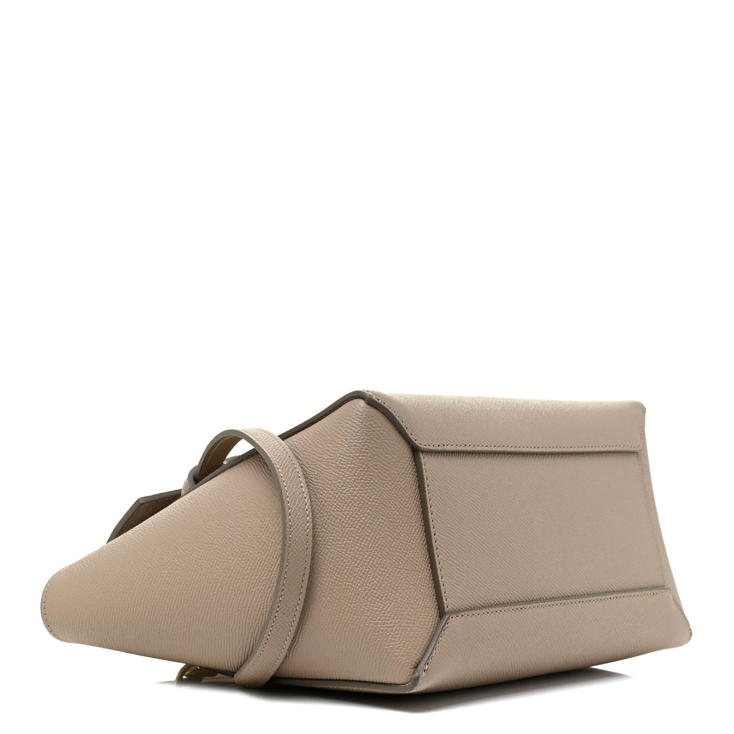Grained Calfskin Micro Belt Bag Light Taupe