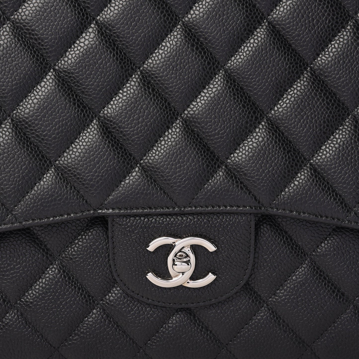 Caviar Quilted Maxi Single Flap Black