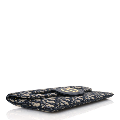Christian Dior Oblique Medium Diordouble Chain Bag Blue 4 of 13