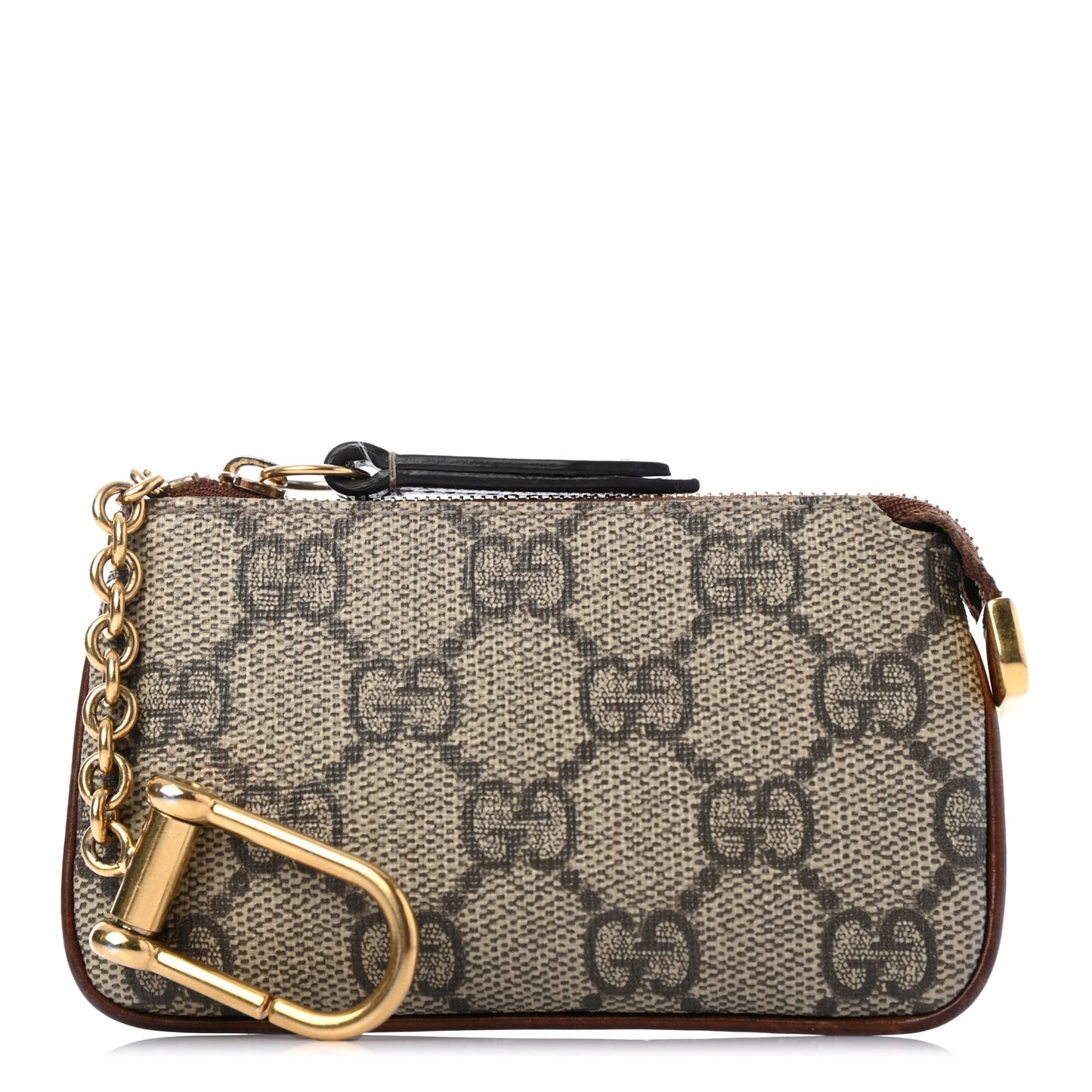 GG Supreme Monogram Key Case Brown