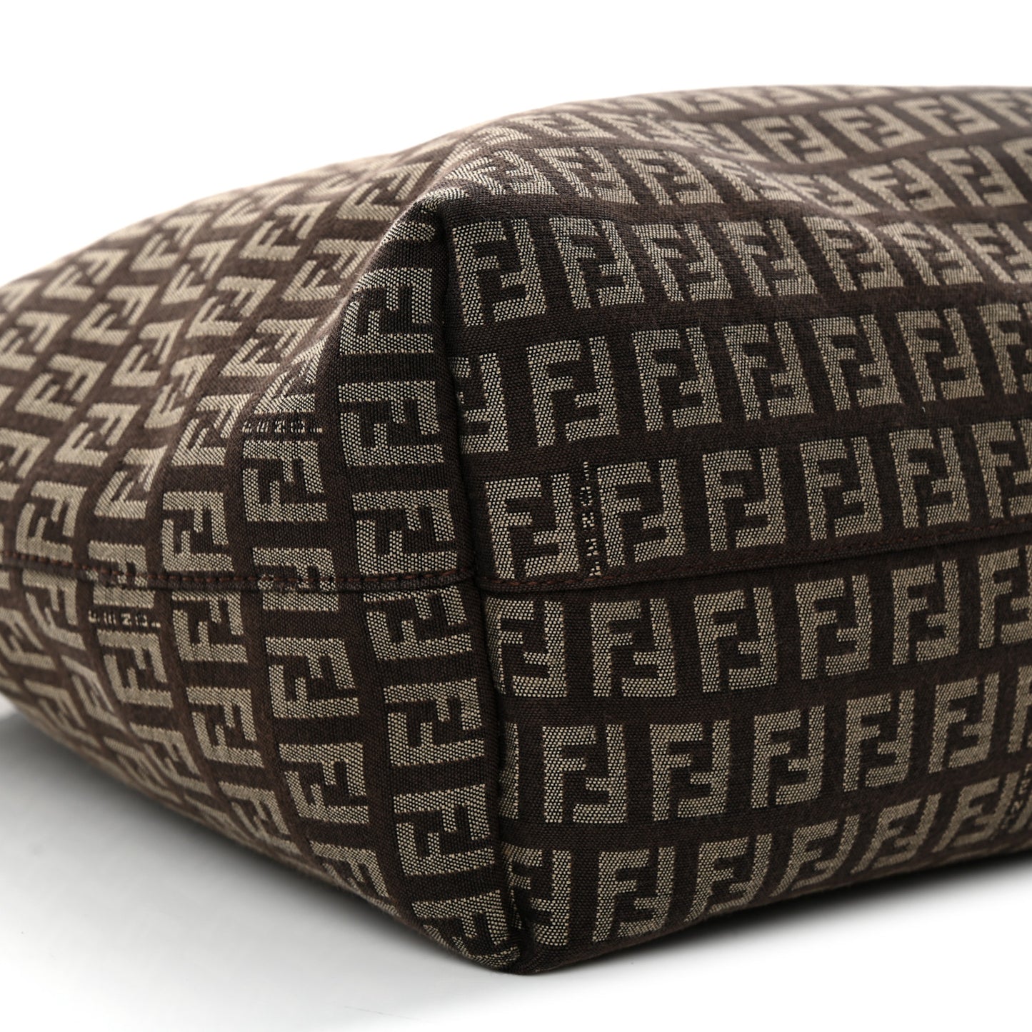 Zucchino Vitello Roll Tote Testa di Moro Beige
