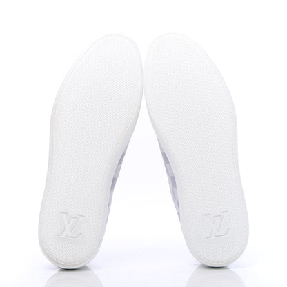 Louis Vuitton Calfskin Damier Azur Mens Offshore Sneakers 9.5 White 6 of 9