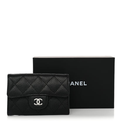 Chanel Caviar Quilted Flap Card Holder Black 10 of 10