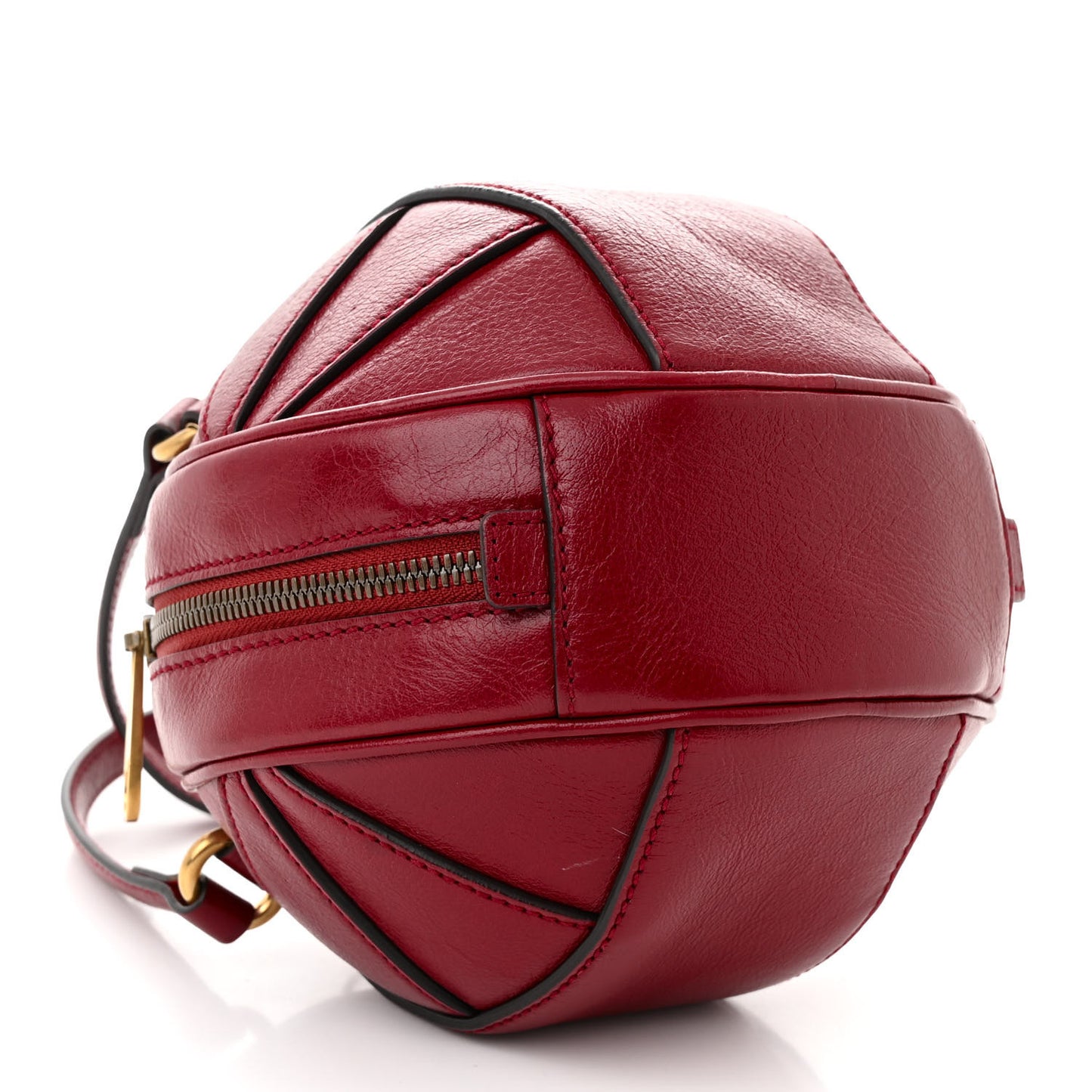 Piuma Lux Energy Mini Tifosa Basketball Shaped Shoulder Bag Romantic Cerise