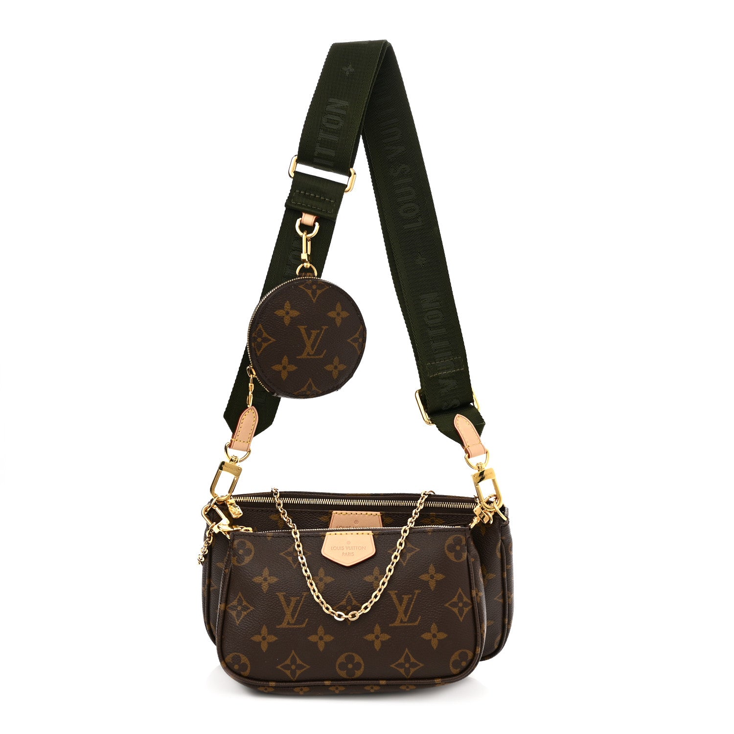 Louis Vuitton Monogram Multi Pochette Accessories Kaki 1 of 11