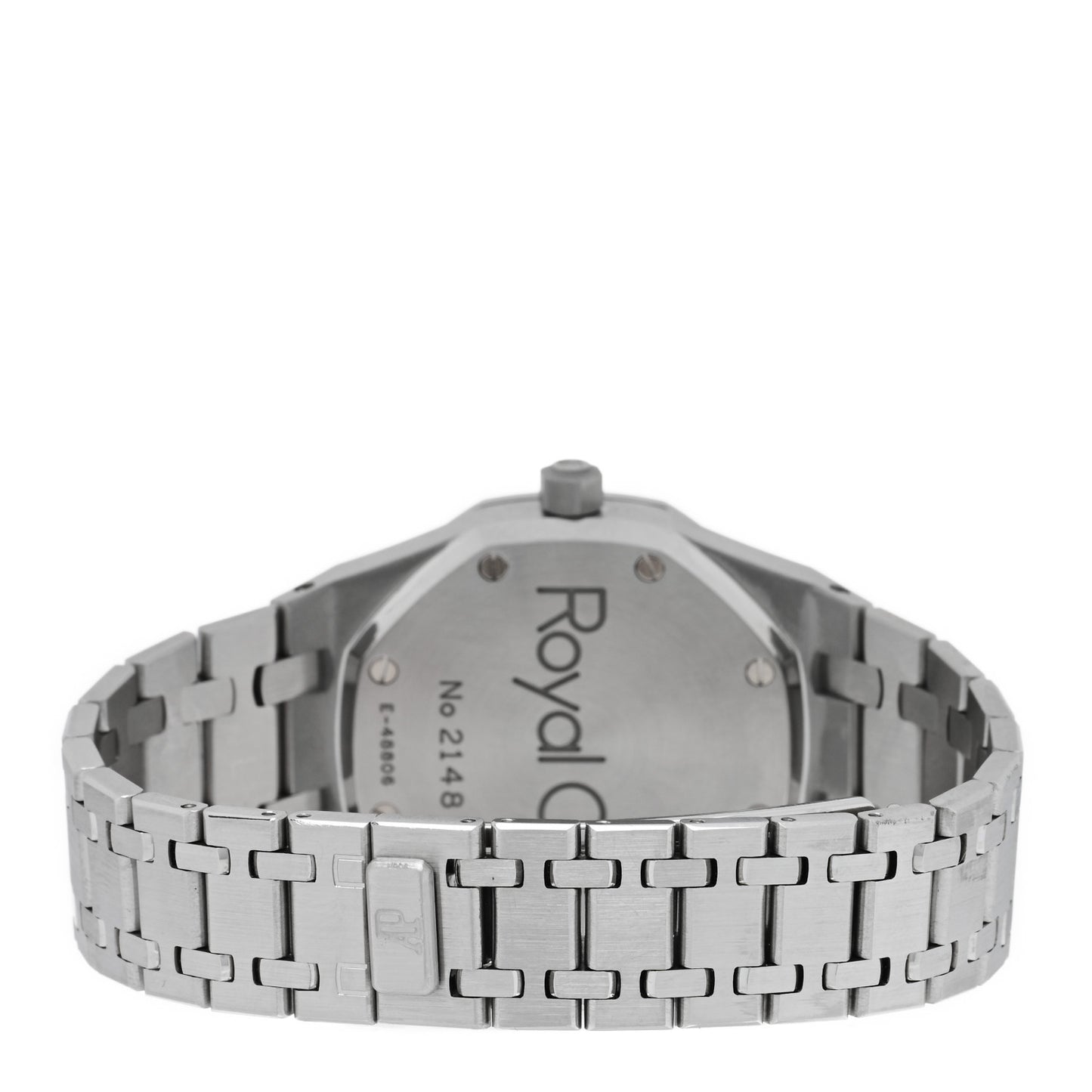 Stainless Steel 36mm Royal Oak Dual Time Automatic Watch White 25730ST