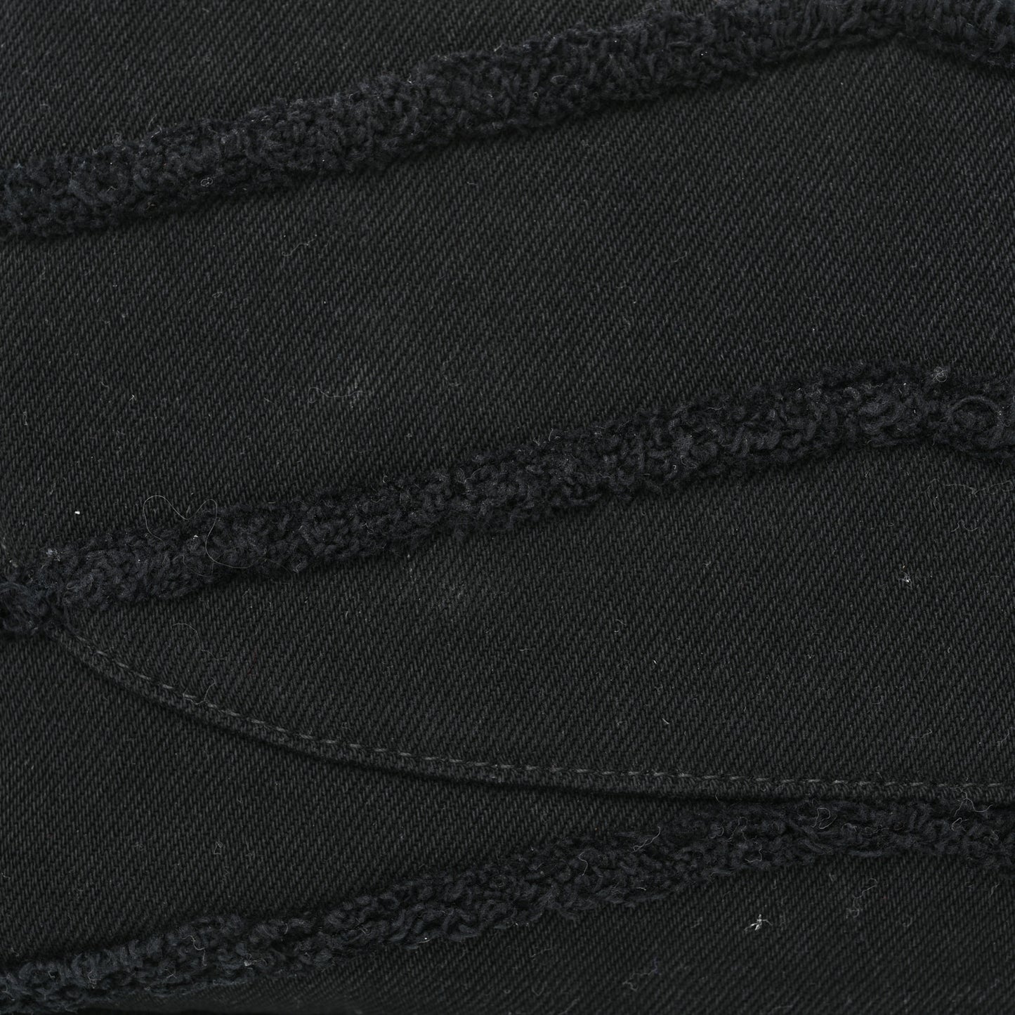 Denim Coco Jumbo Single Flap Black