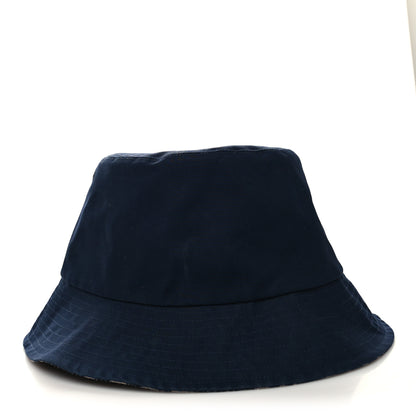 Christian Dior Oblique Reversible Teddy-D Brim Bucket Hat 57 Blue 4 of 12