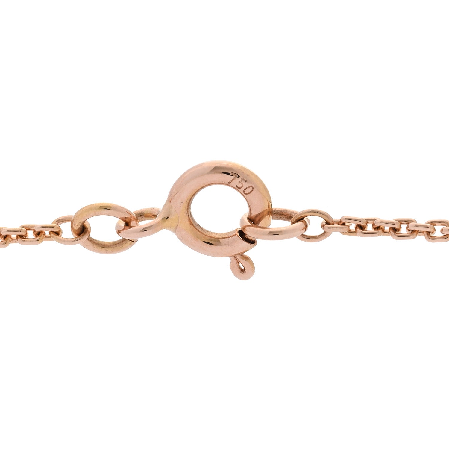 Louis Vuitton 18K Pink Gold LV Volt Upside Down Pendant Necklace 4 of 6