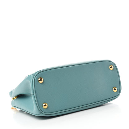 Prada Saffiano Lux Mini Galleria Double Zip Tote Anice 6 of 28