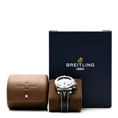 Breitling Stainless Steel Calfskin 44mm Chronomat Patrouille De France Automatic Watch Grey AB0110 5 of 5