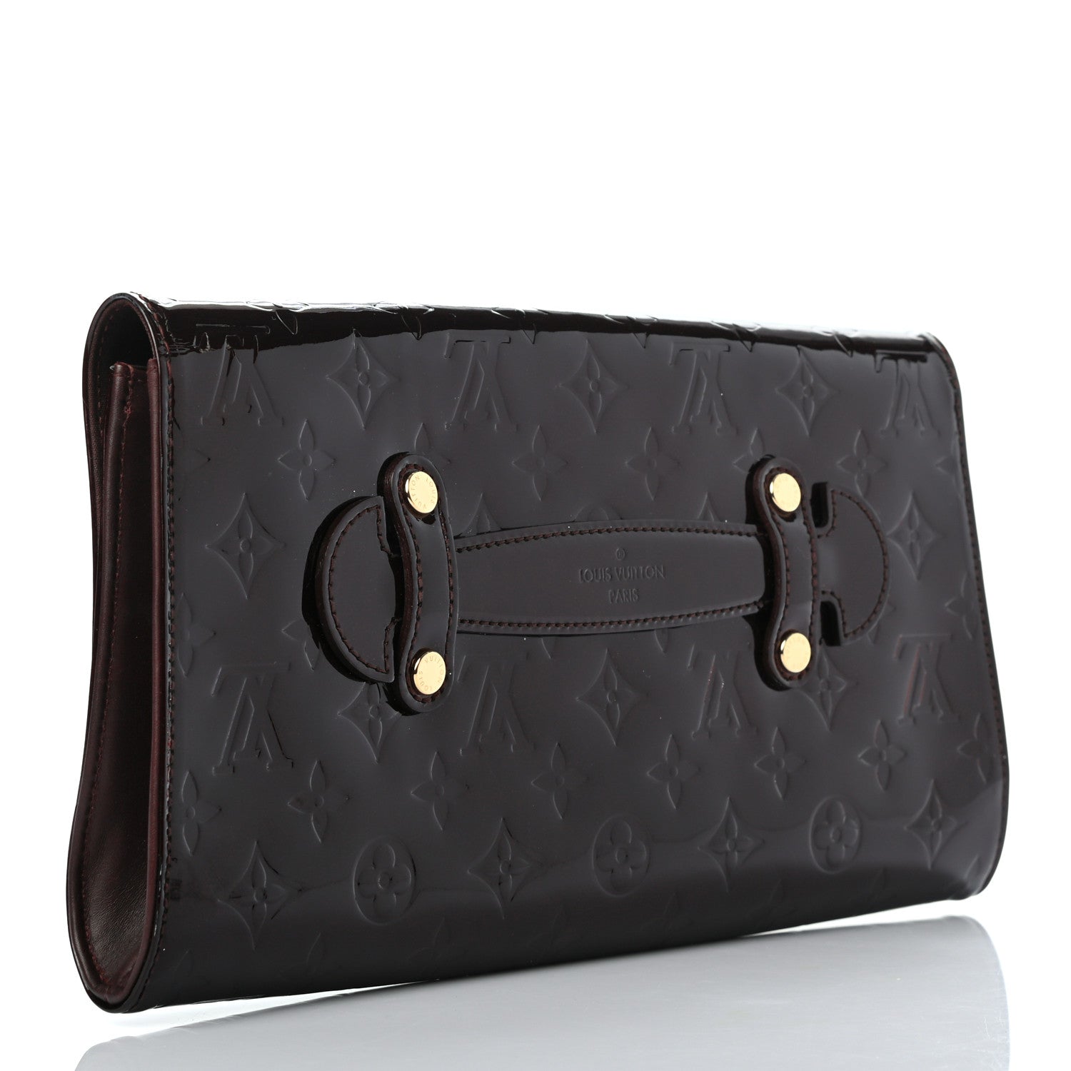 Louis Vuitton Vernis Robertson Clutch Amarante 2 of 6