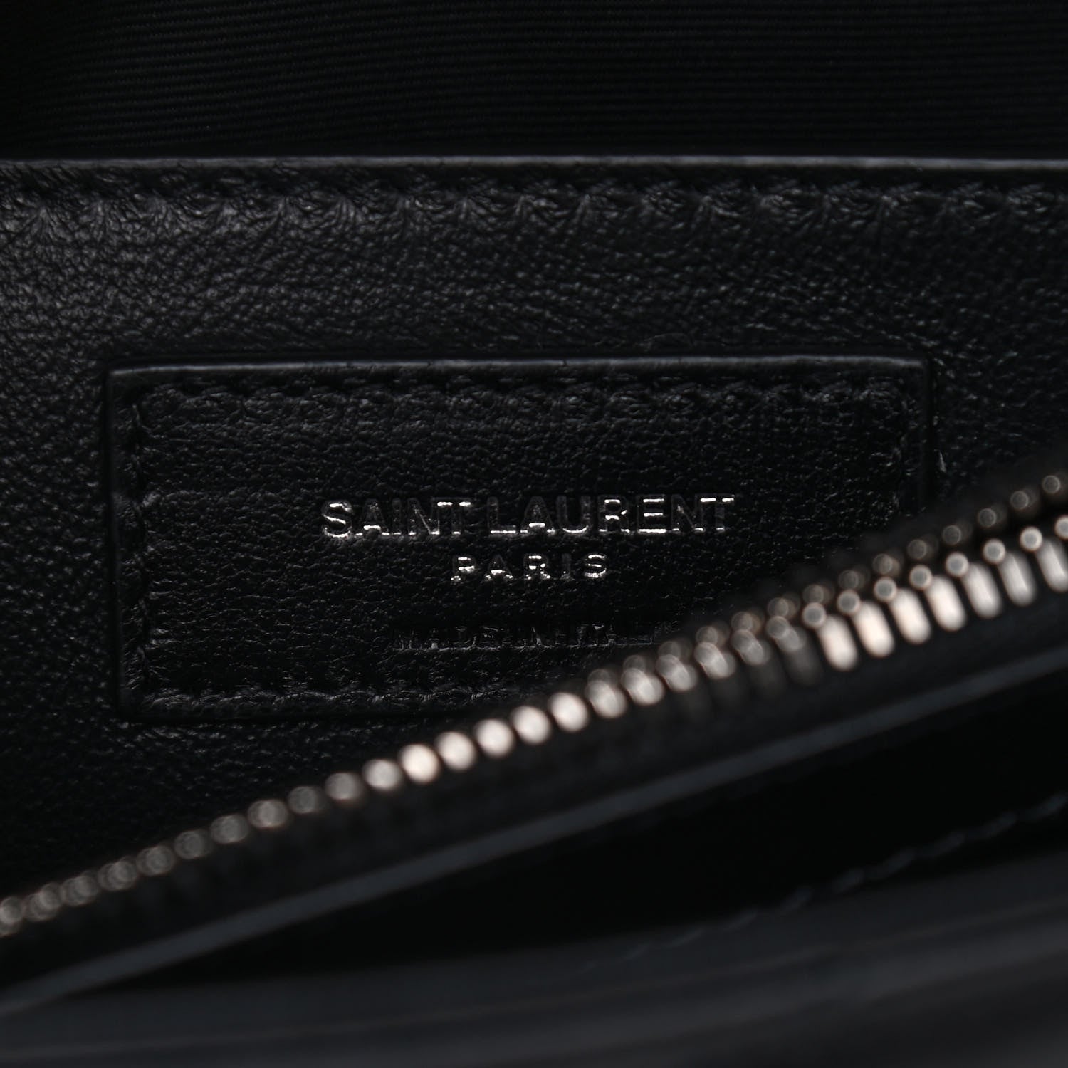 Saint Laurent Calfskin Y Quilted Monogram Small Loulou Chain Satchel Black 6 of 12