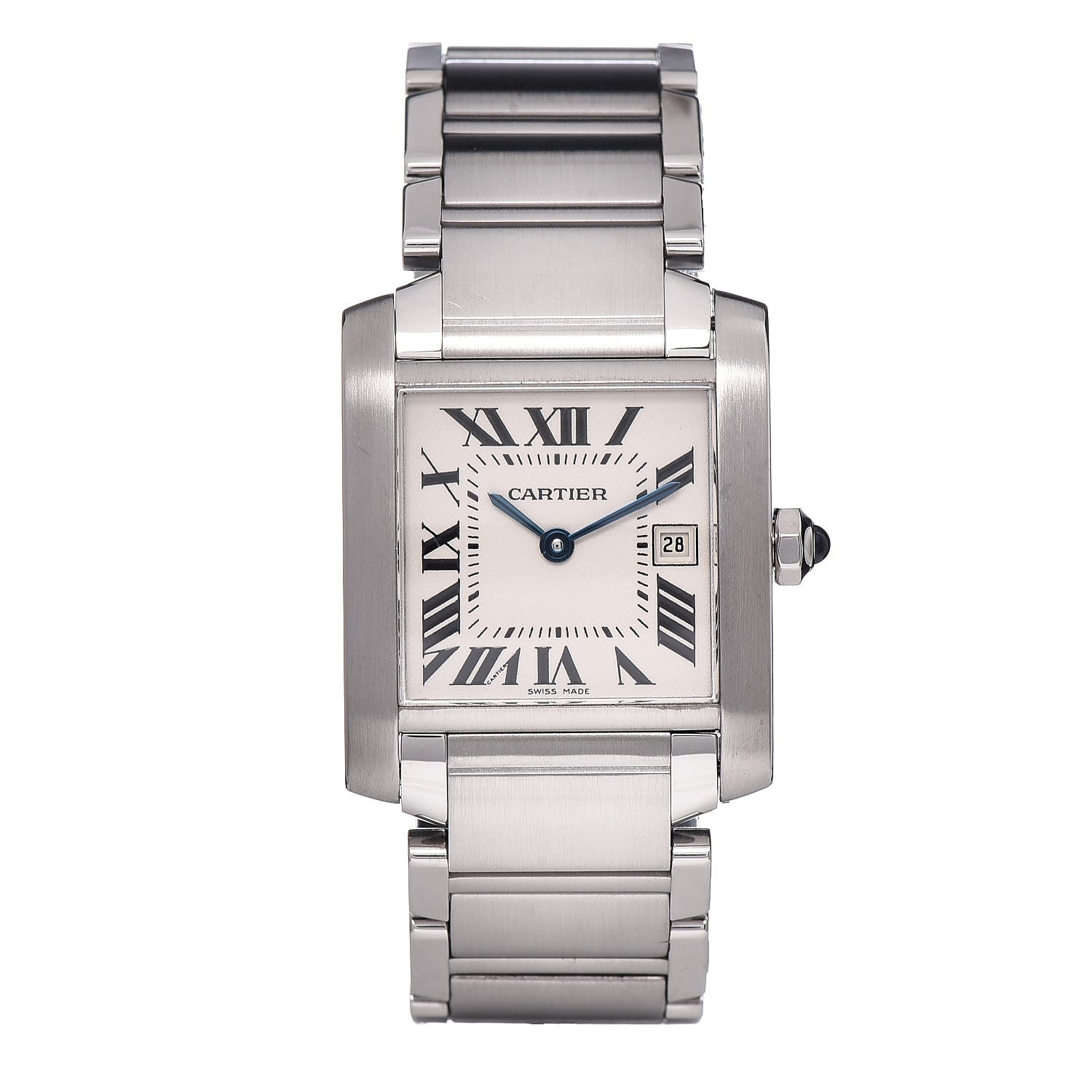 Cartier Stainless Steel 25mm Tank Francaise Quartz Watch 1 of 6
