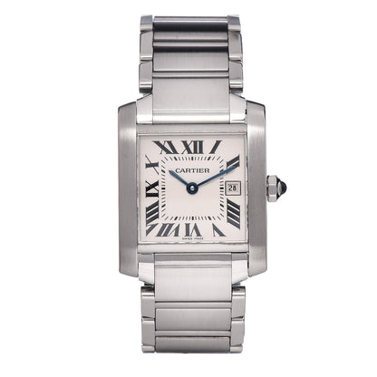 Cartier Stainless Steel 25mm Tank Francaise Quartz Watch 1 of 6