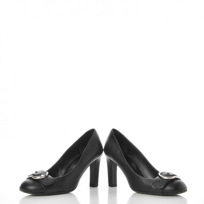Gucci Calfskin GG Buckle Pumps 36 Black 6 of 9