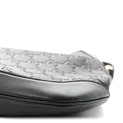 Gucci GG Calfskin Embossed B Medium Shoulder Bag Arabella Black 10 of 10