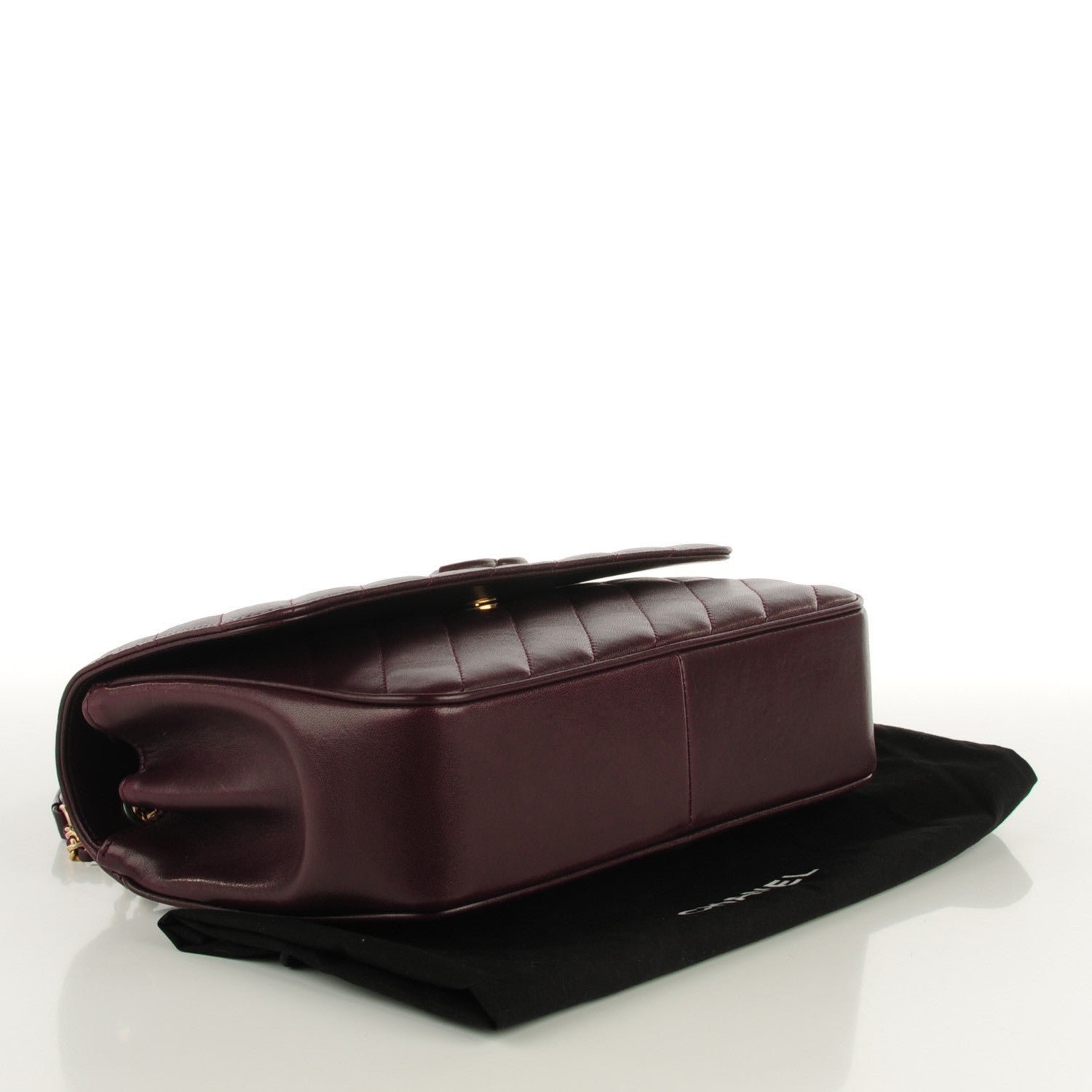Chanel Lambskin Quilted Coco Vintage Jumbo Flap Purple 4 of 8
