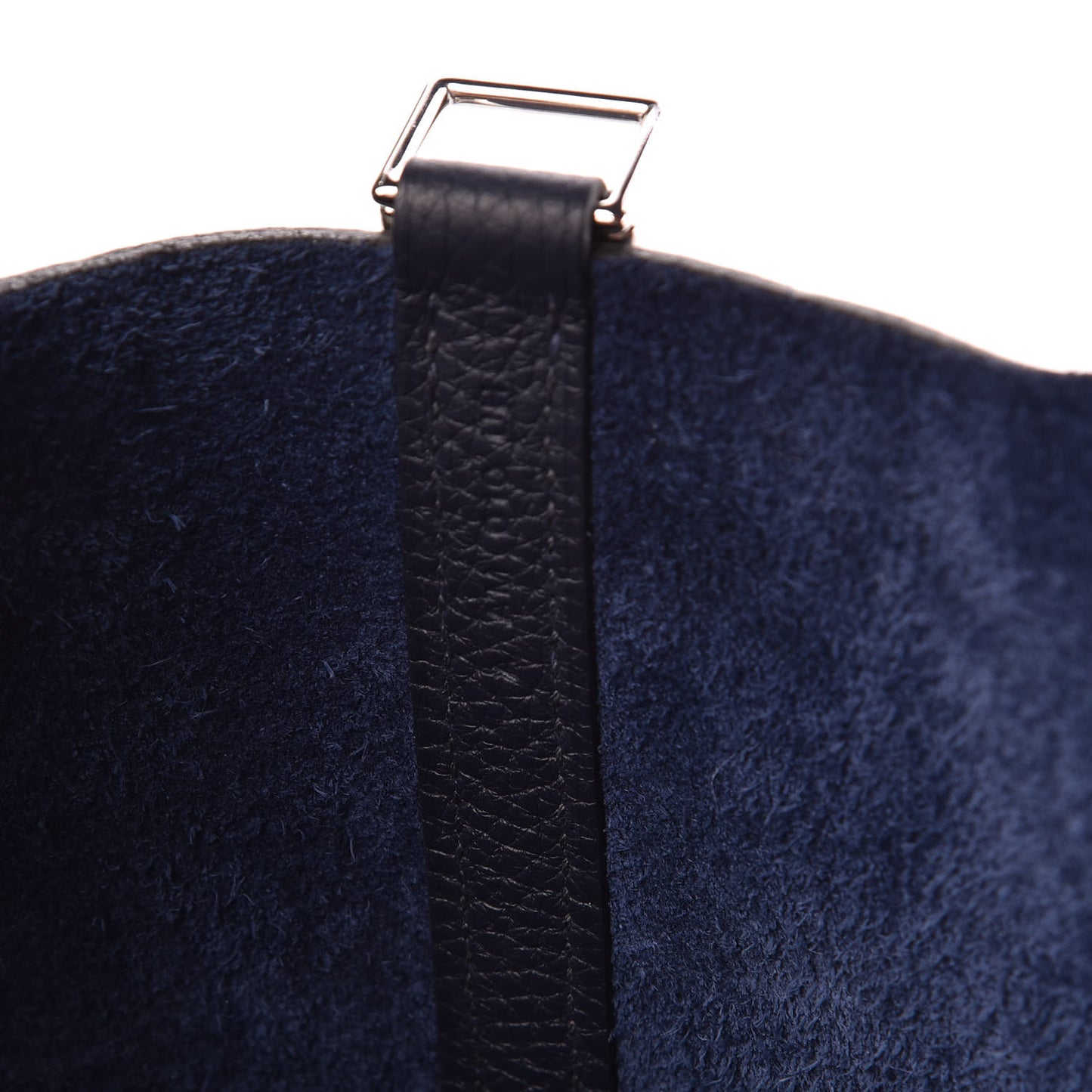Taurillon Clemence Picotin Lock 18 PM Bleu Nuit Rose Pourpre