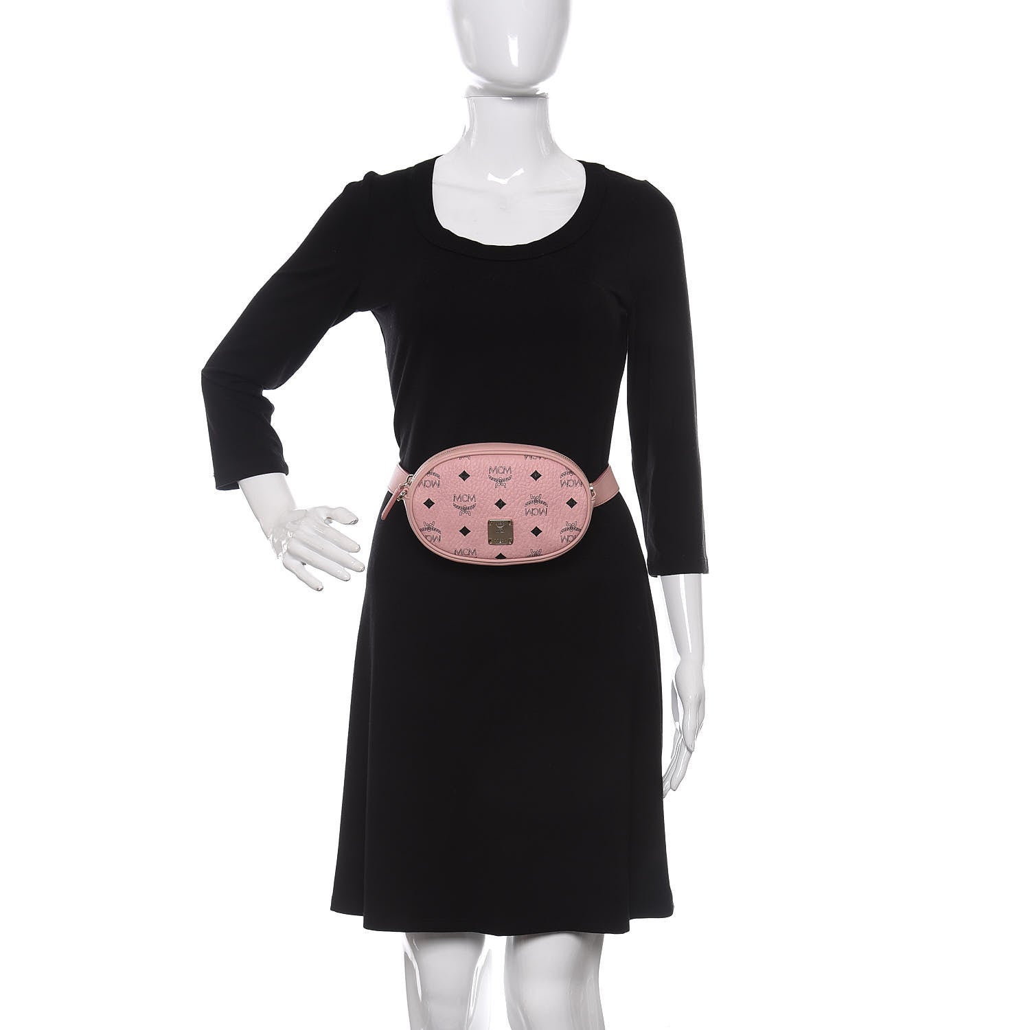 MCM Visetos Small Essential Belt Bag Pink 2 of 10