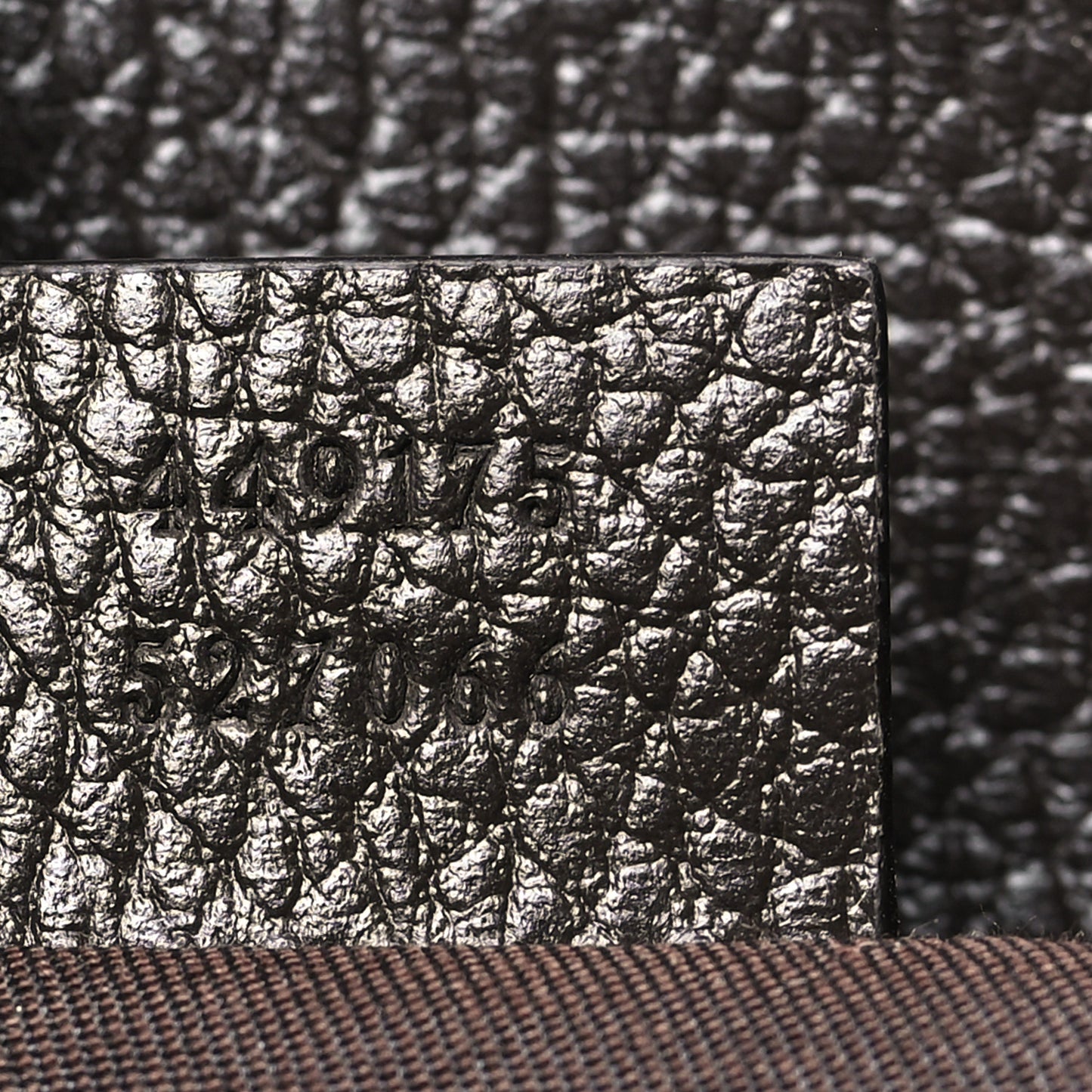 Monogram Dollar Calfskin O Drawstring Backpack Beige Ebony Testa di Moro Dark Chocolate