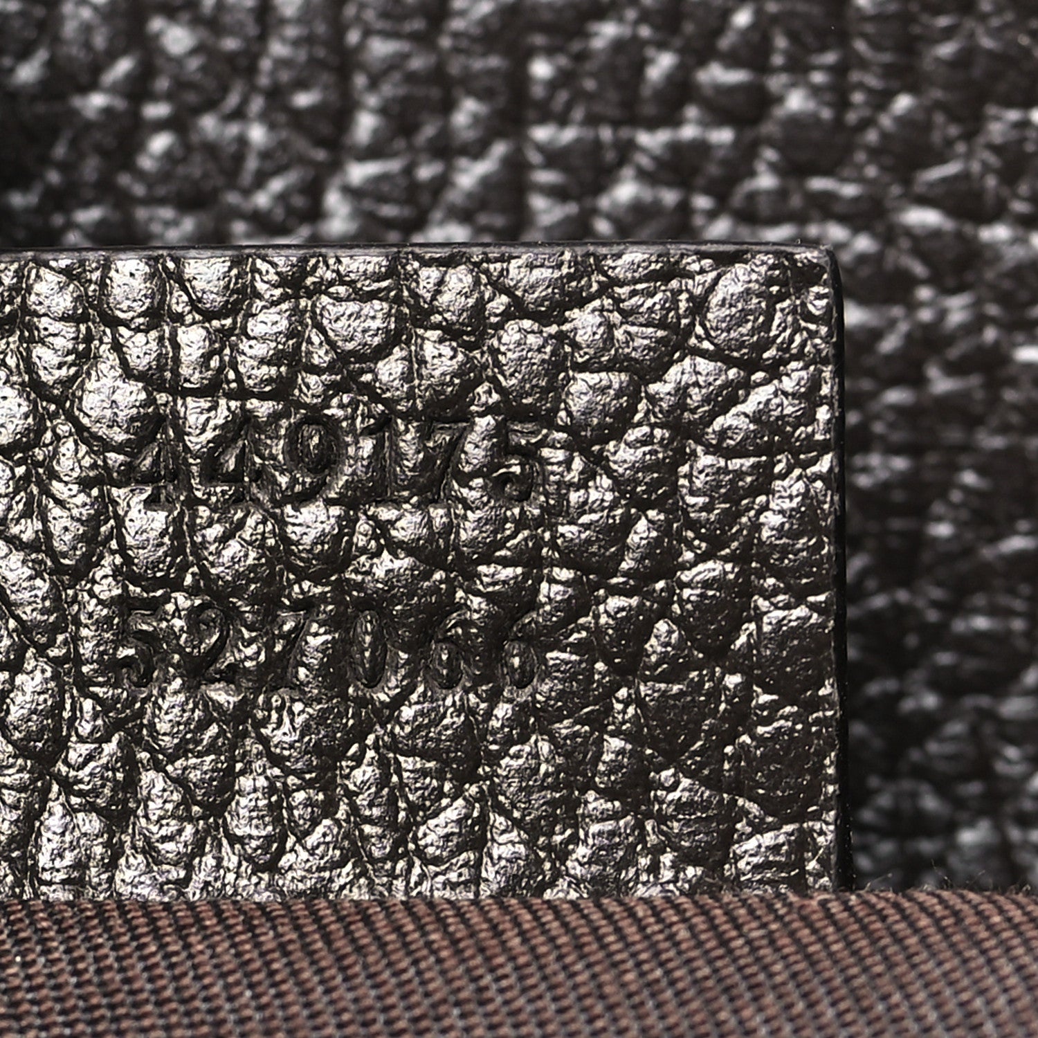 Gucci Monogram Dollar Calfskin O Drawstring Backpack Beige Ebony Testa di Moro Dark Chocolate 7 of 10