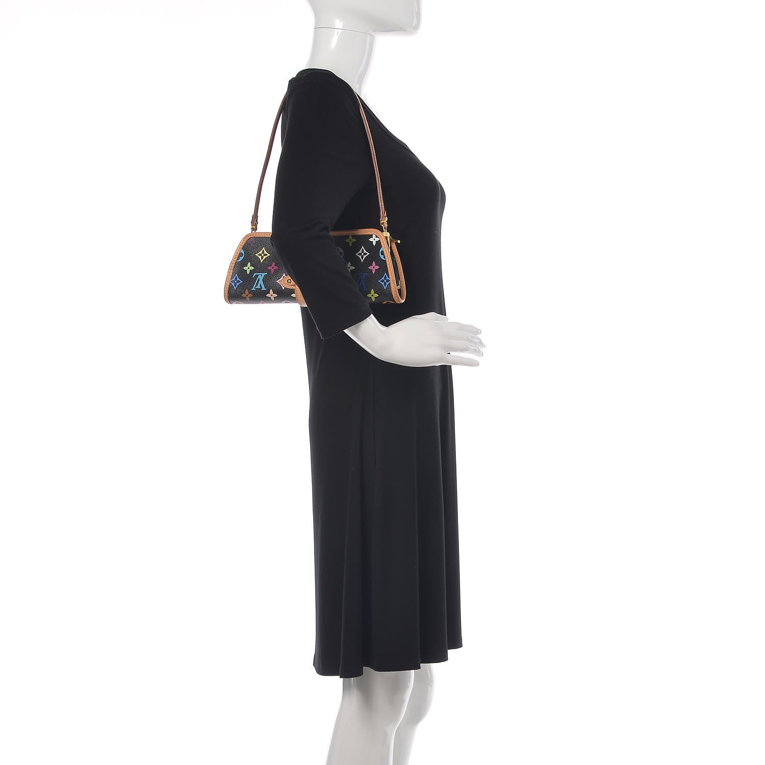 Louis Vuitton Monogram Multicolor Shirley Black 2 of 8