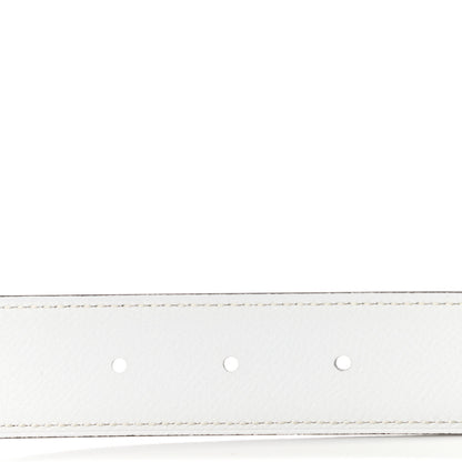 Hermes Epsom PVD Plated 32mm H Belt 80 Etoupe White 4 of 7