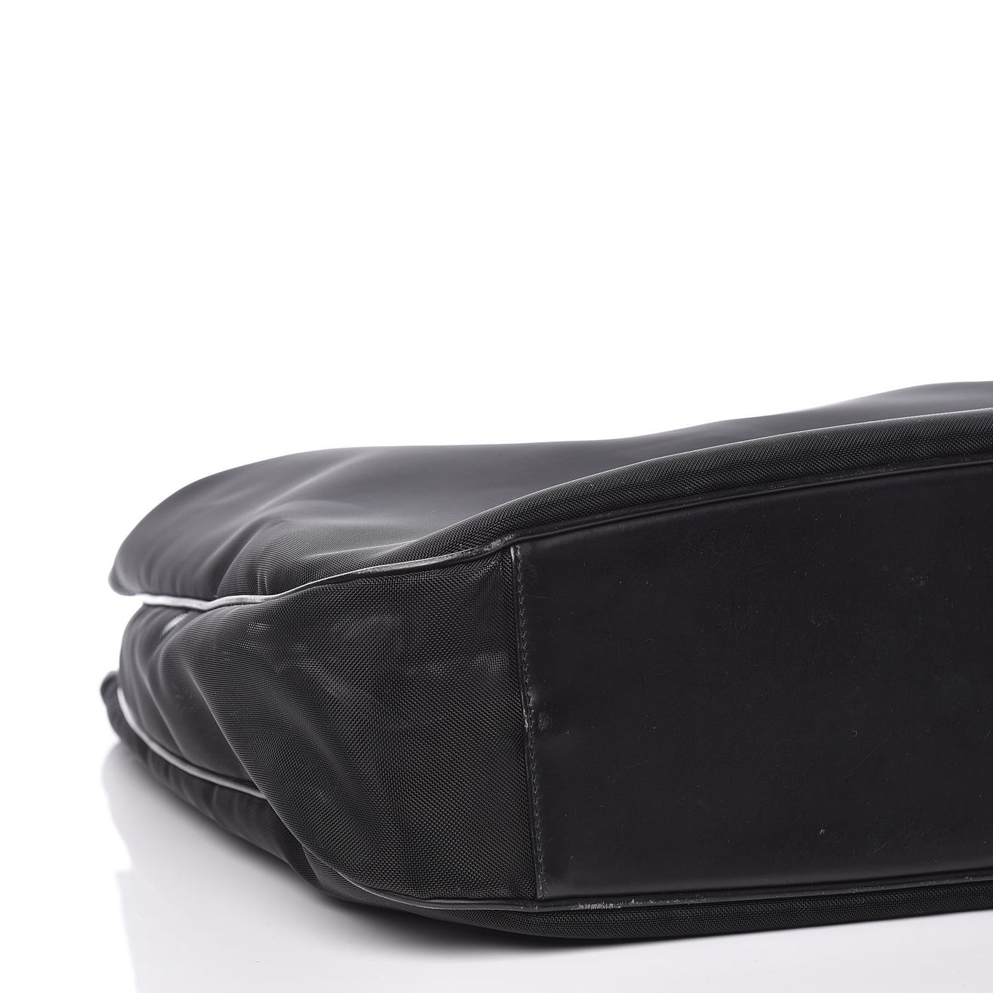 Mesh Bamboo Shoulder Bag Black