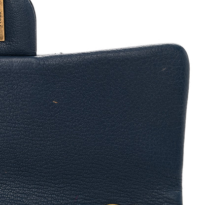 Chanel Patent Goatskin Quilted Medium CC Eyelet Flap Blue 11 of 12