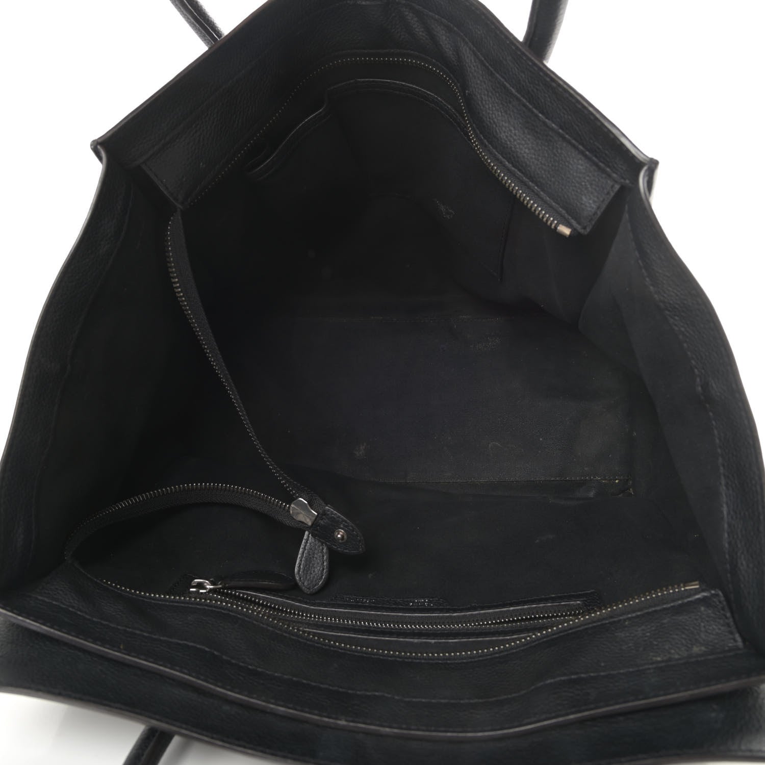 Celine Drummed Calfskin Shoulder Luggage Black 5 of 17