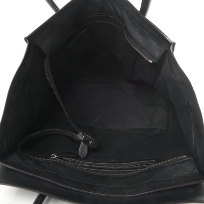 Celine Drummed Calfskin Shoulder Luggage Black 5 of 17