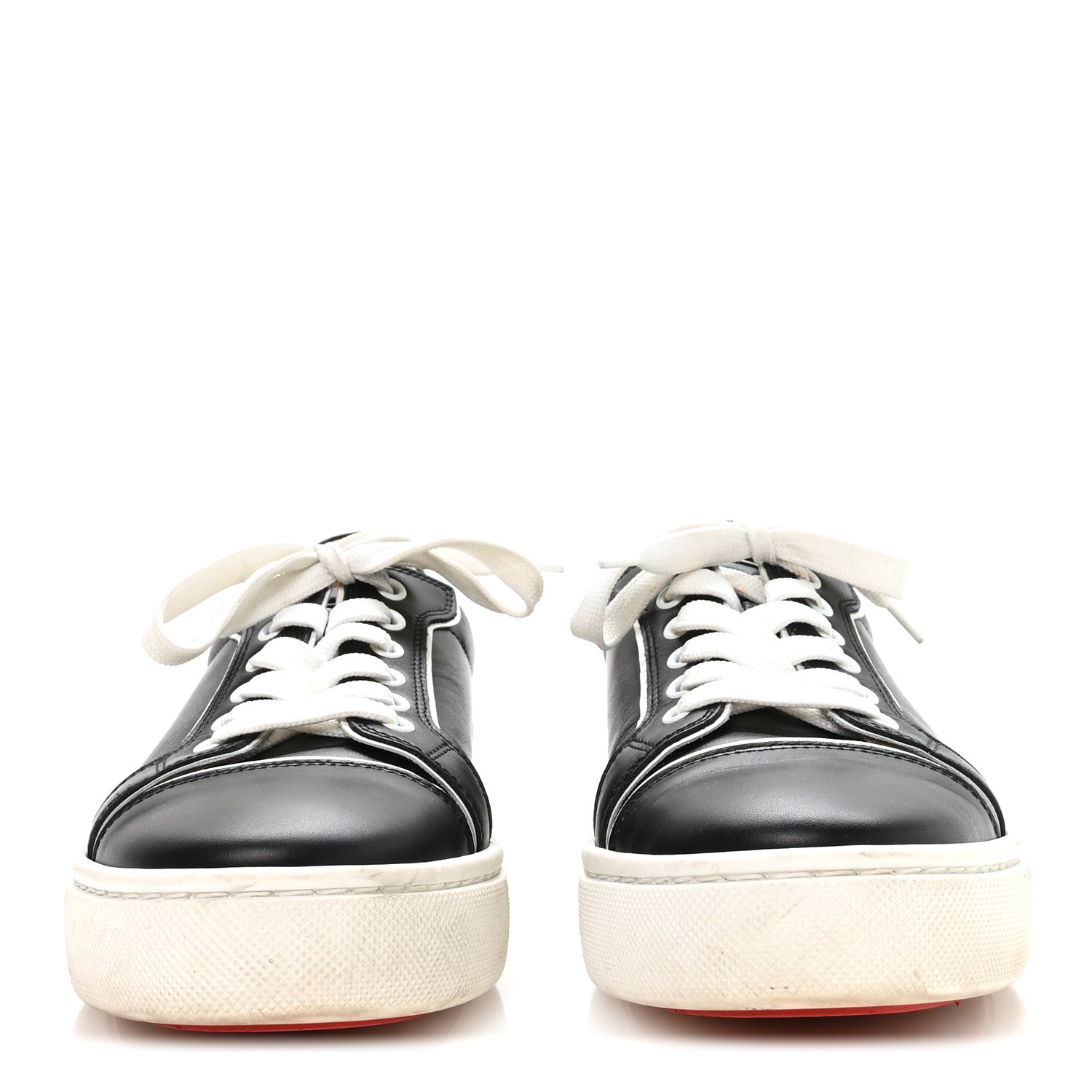 Christian Louboutin Calfskin Vierissima Flat Sneakers 39.5 Black 3 of 8