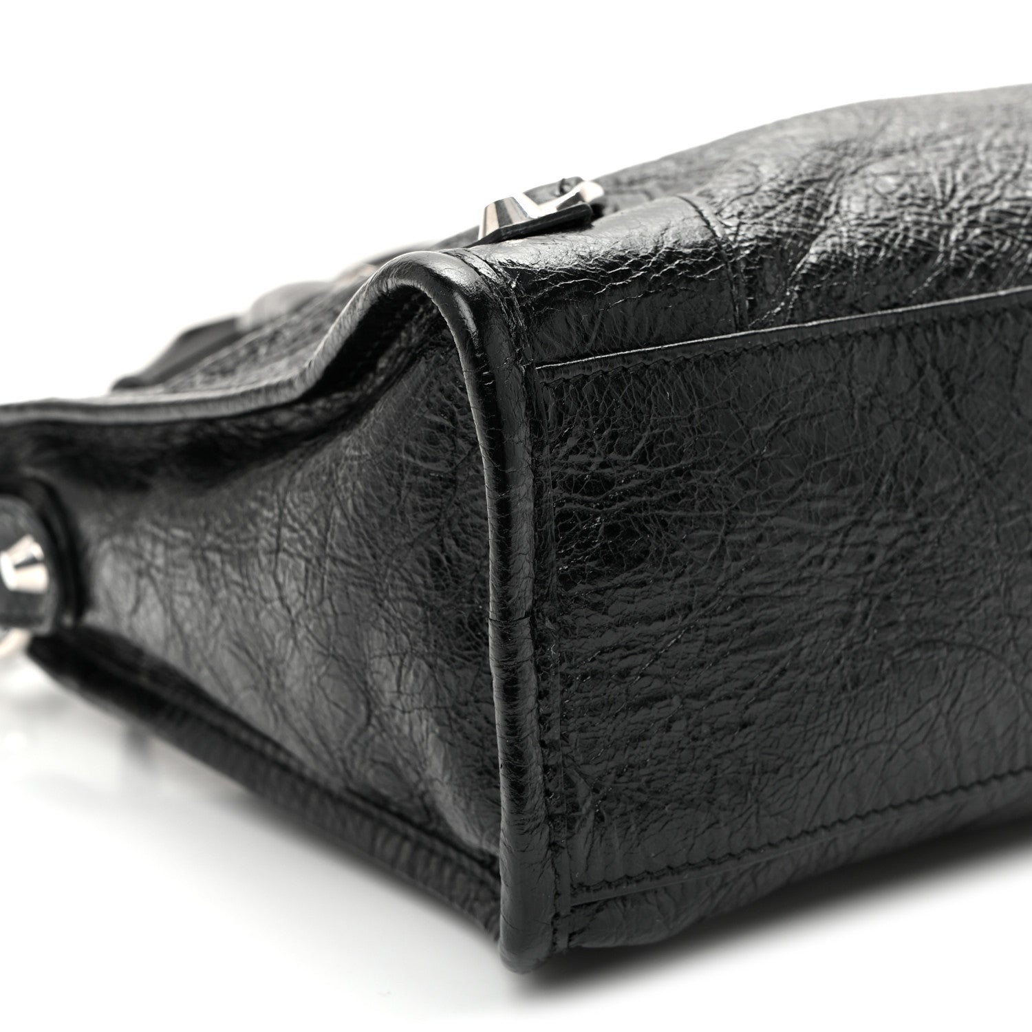 Balenciaga Agneau Arena Silver Hardware Small Le City Black 9 of 10
