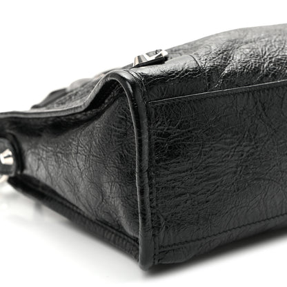 Balenciaga Agneau Arena Silver Hardware Small Le City Black 9 of 10