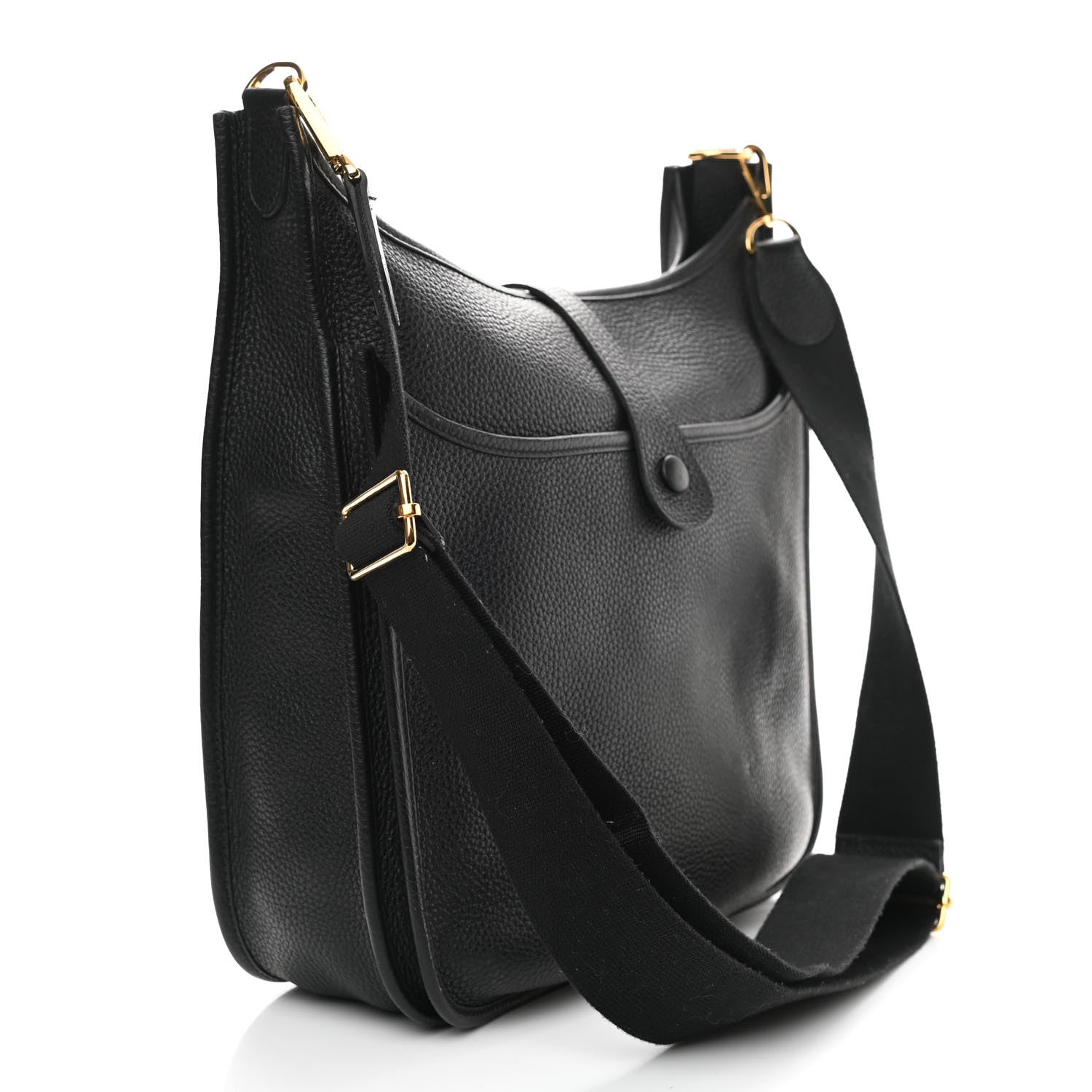 Hermes Taurillon Clemence Evelyne III GM Black 3 of 10