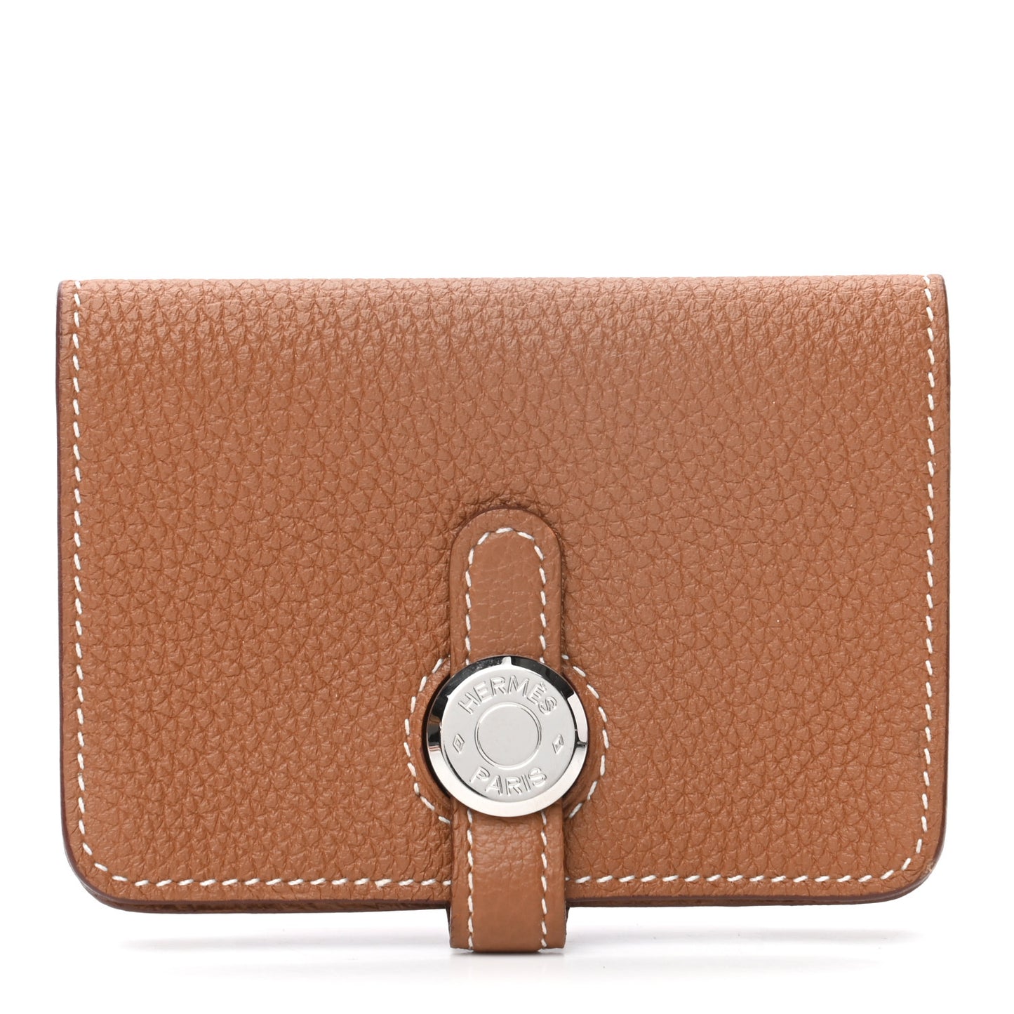 Togo Dogon Card Case Key Holder Gold