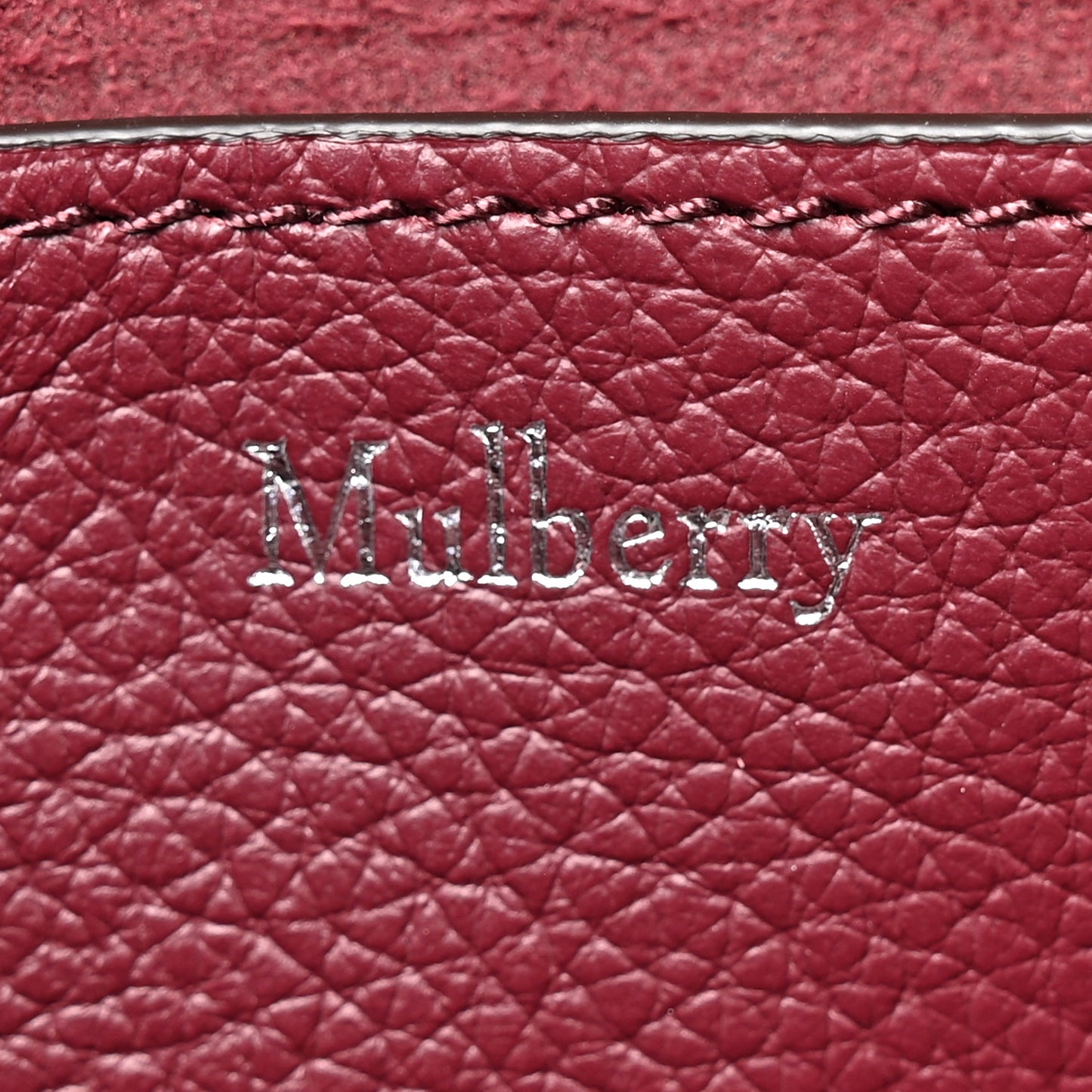 Small Classic Grain Mini Bayswater  Black Cherry