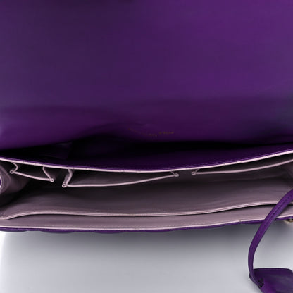 Christian Dior Lambskin Cannage Large Miss Dior Flap Purple 5 of 11