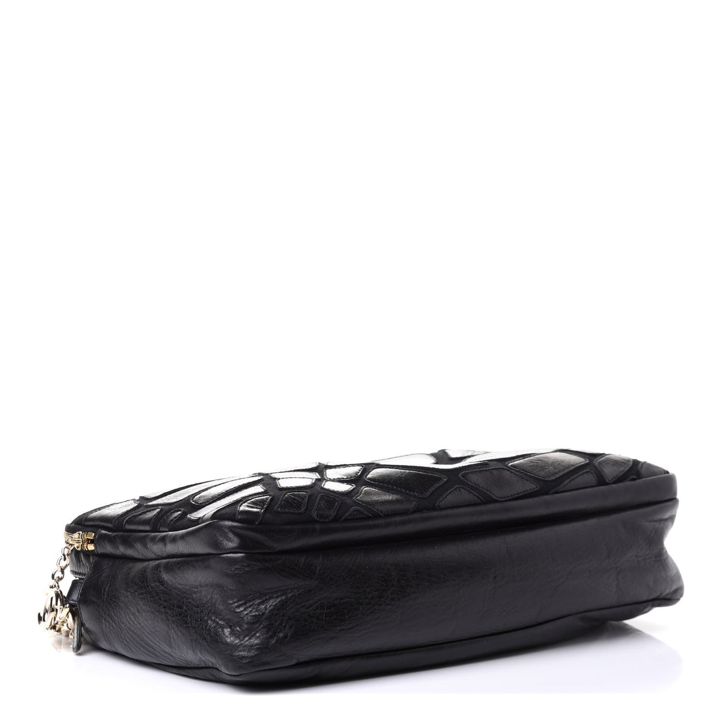 Lambskin Jersey Scales Camera Case Black