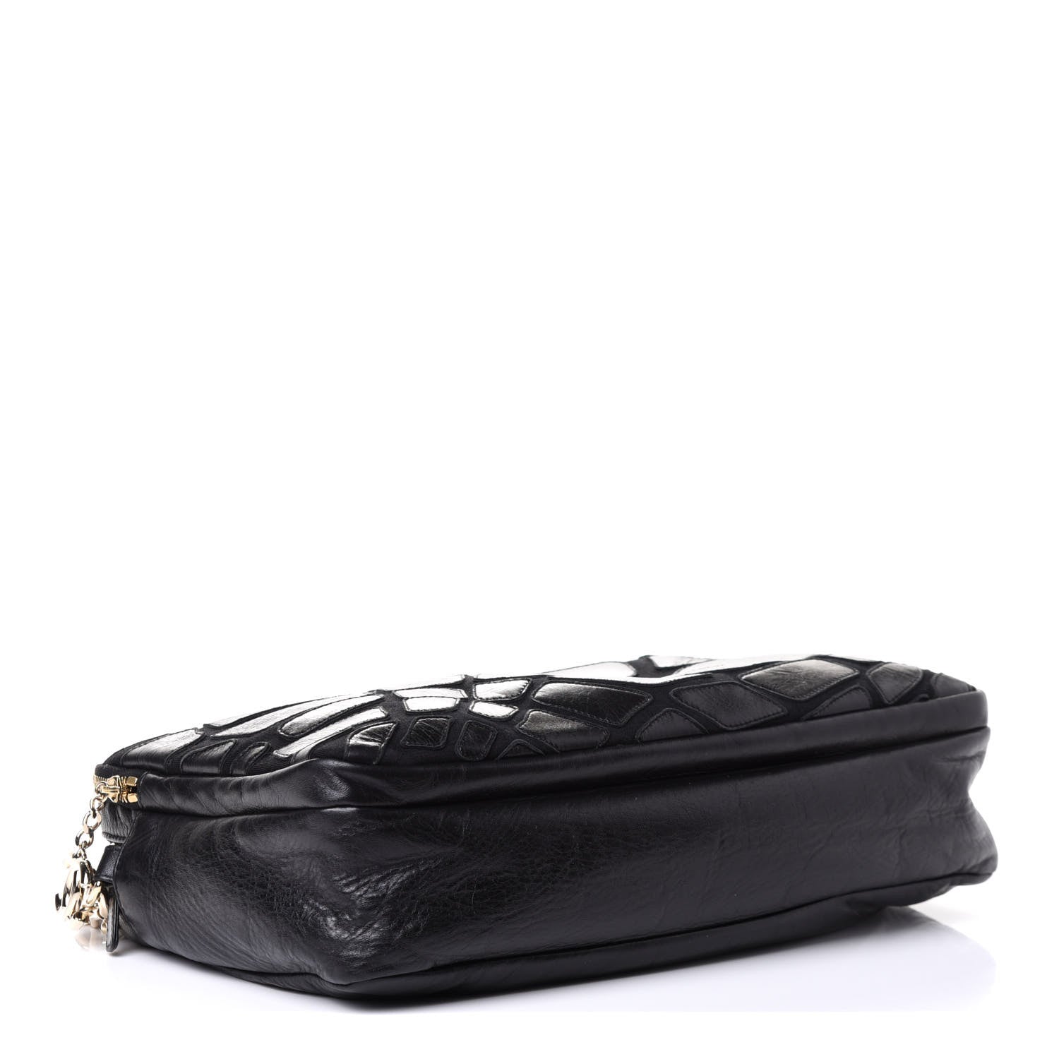 Chanel Lambskin Jersey Scales Camera Case Black 3 of 5