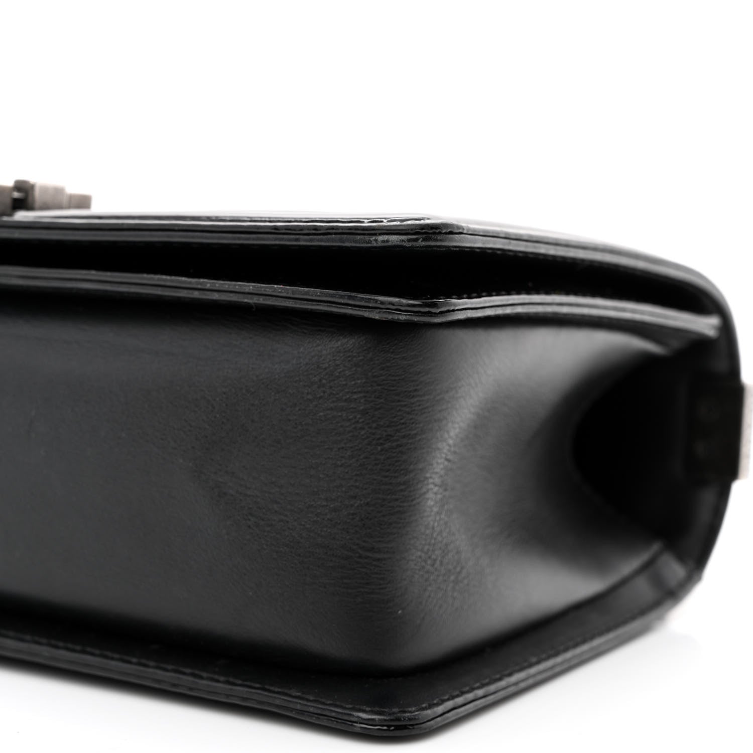 Chanel Patent Calfskin Quilted Medium Boy Flap Black 10 of 13