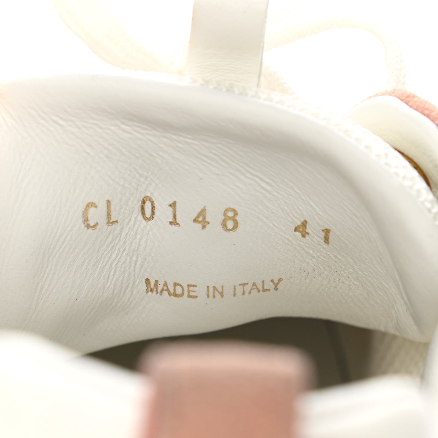 Suede Calfskin Run Away Sneakers 41 Pink