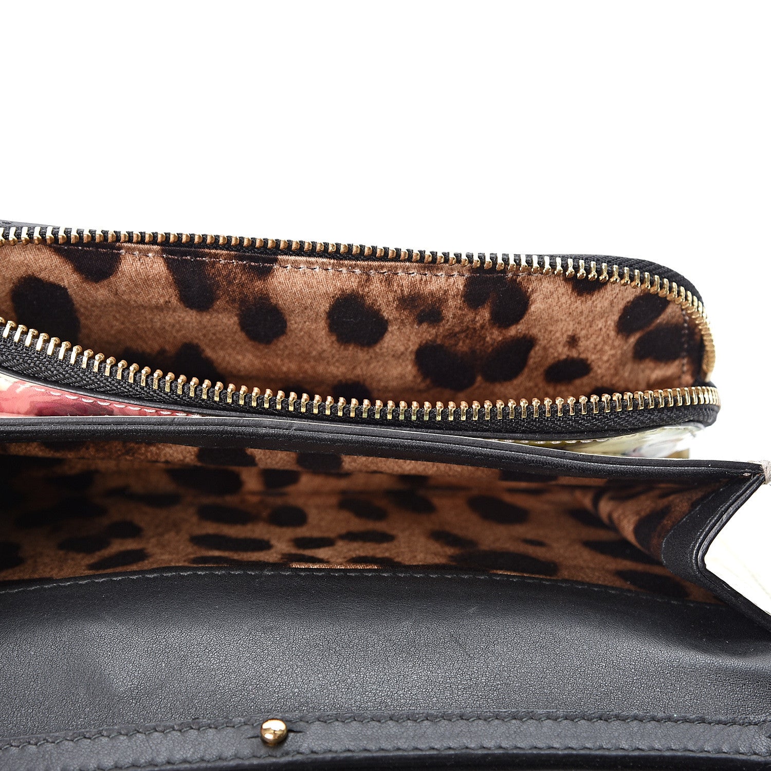 Dolce & Gabbana Patent Floral Print Wallet On Chain Multicolor 4 of 8