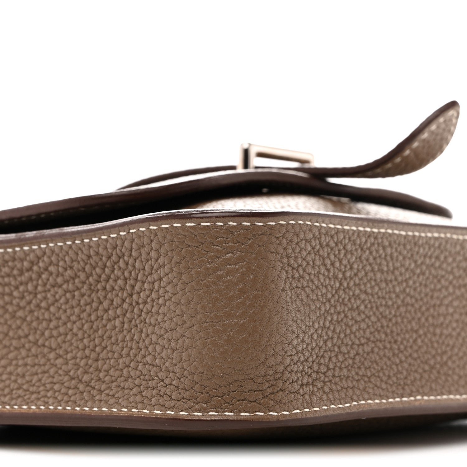 Hermes Taurillon Clemence Steve Pochette Etoupe 9 of 13