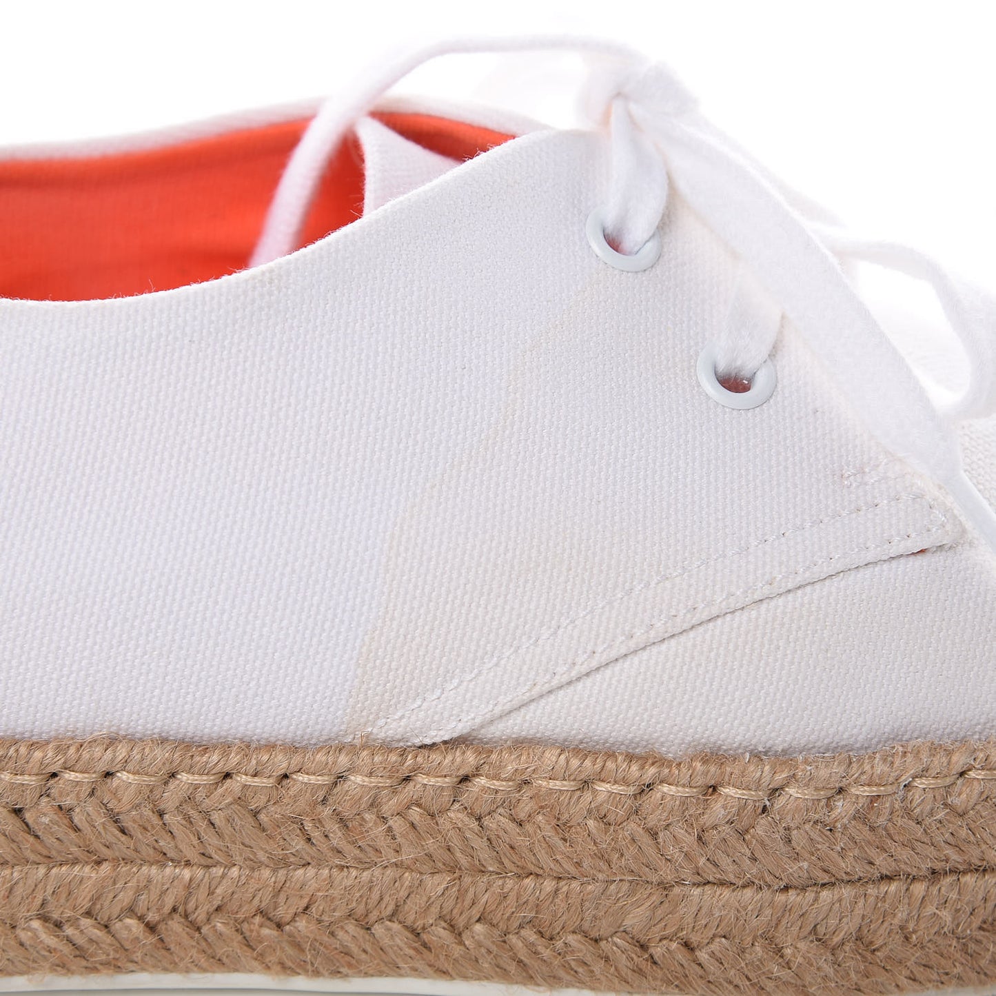 Cotton Canvas Rosa Sneakers 37 White