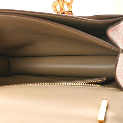 Burberry Calfskin Monogram Small TB Bag Bright Orange 5 of 10