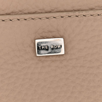 The Row Grained Calfskin Soft Margaux 10 Bag Dark Taupe 11 of 12